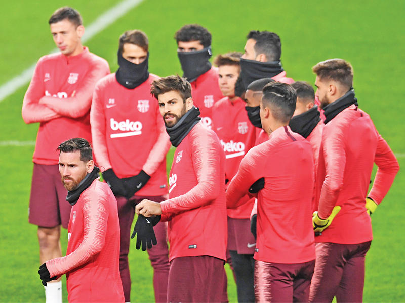 تدريبات سابقة لبرشلونة