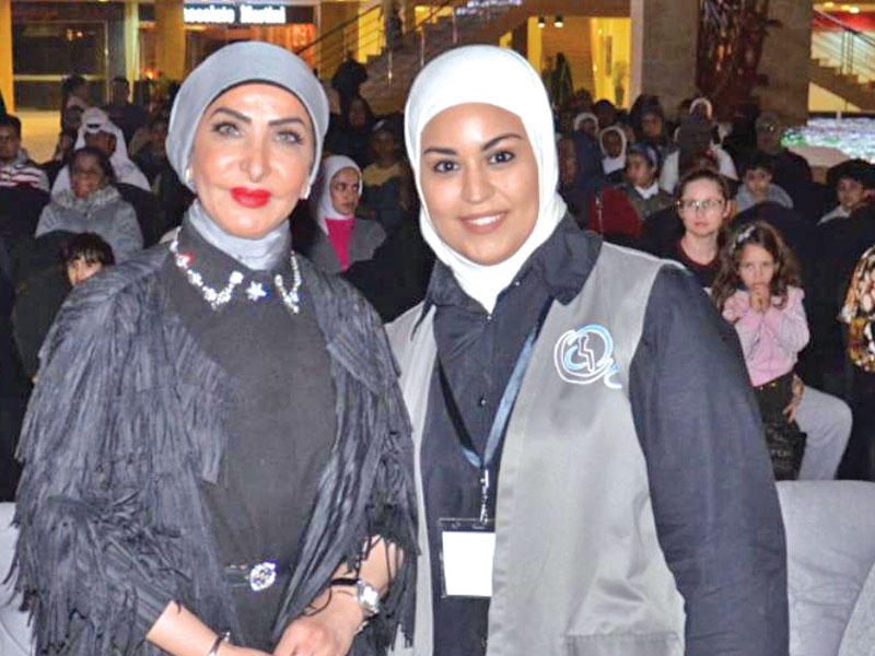 انتصار الصباح خلال المشاركة في تكريم ذوي الهمم