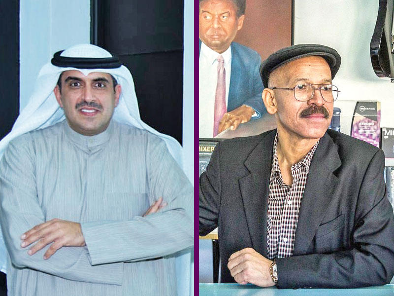 الفنان البحريني سلمان زيمان و المهندس المعماري بشار السالم 