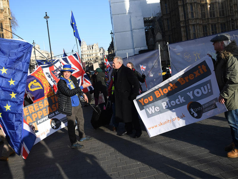 مظاهرات الاحتجاج في وسط لندن