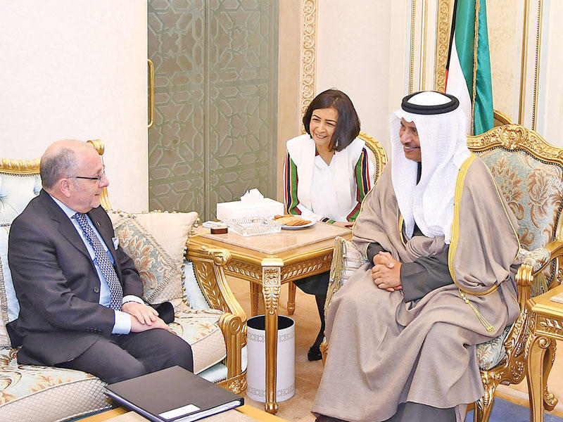 المبارك مستقبلاً خورخي فاوري أمس