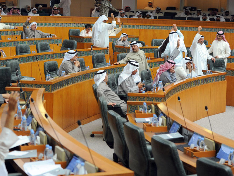 جانب من جلسة أمس   (تصوير عبدالله الخلف)