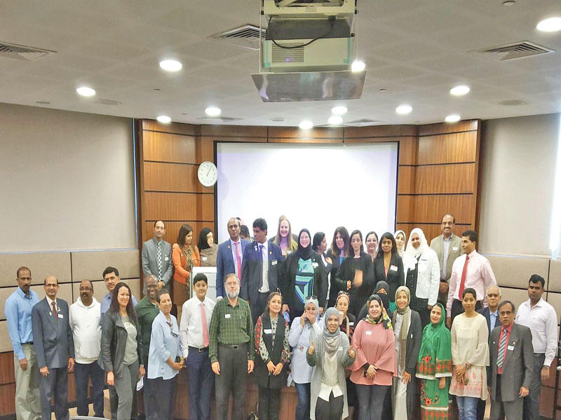 جانب من المشاركين في سيمنار «التوستماسترز»