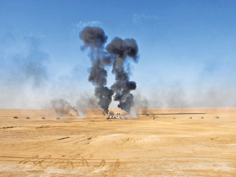 جانب من فعاليات تمرين «ملاحظ الصحراء 2»