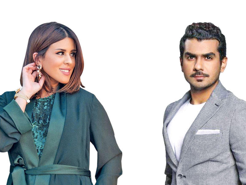 الإعلامي خالد الشاعر و الإعلامية نور الشيخ