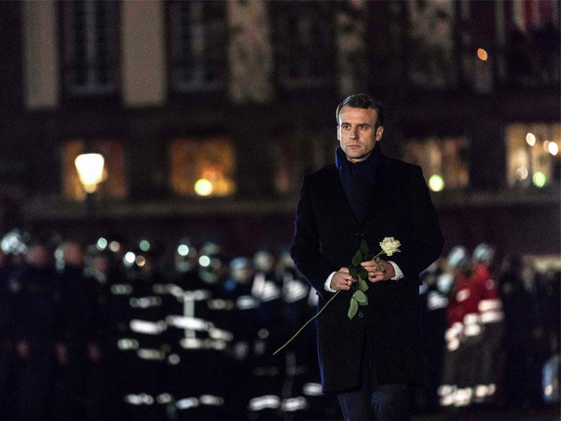  الرئيس الفرنسي إيمانويل ماكرون