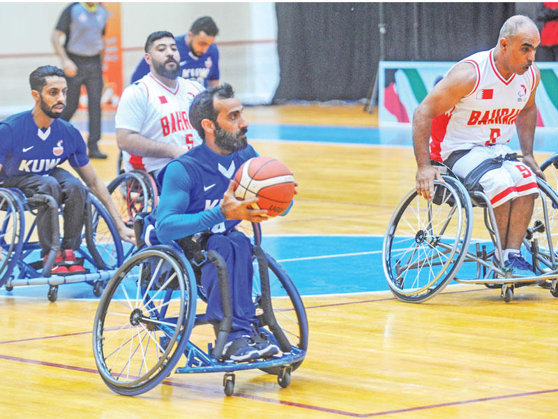 جانب من مباراة الكويت والبحرينn