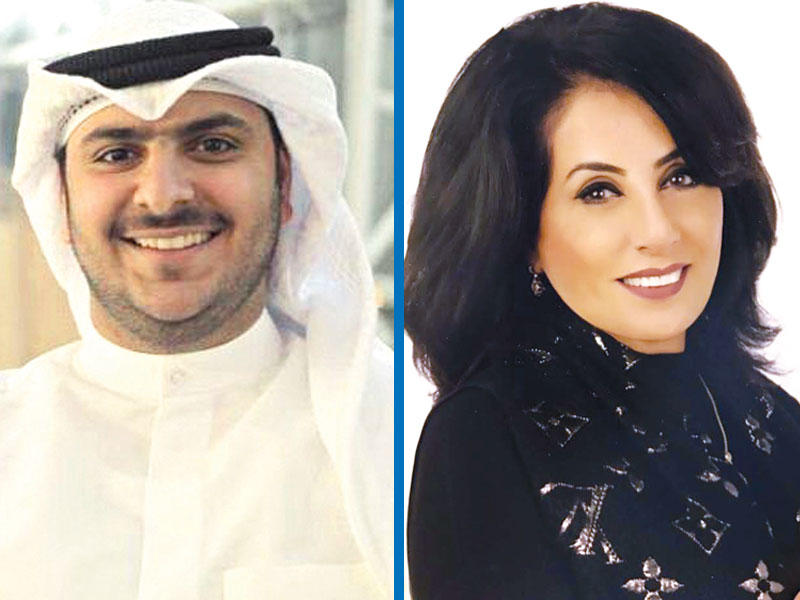 هند السالم مدير إدراة القبول في جامعة الكويت  - سعود الكندري رئيس الاتحاد الوطني لطلبة جامعة الكويت