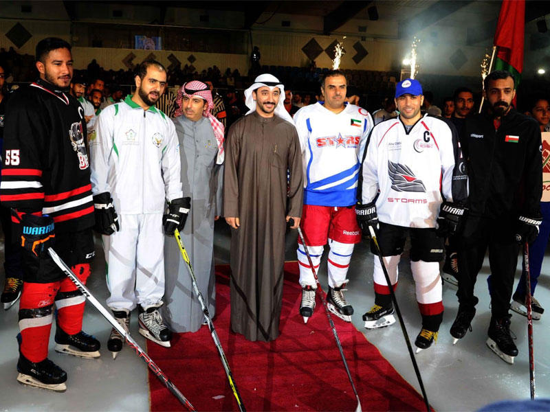 حفل افتتاح بطولة الأندية الخليجية الأولى للمحترفين لهوكي الجليد للرجال