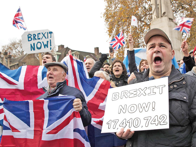 إحدى المسيرات المؤيدة للبريكست