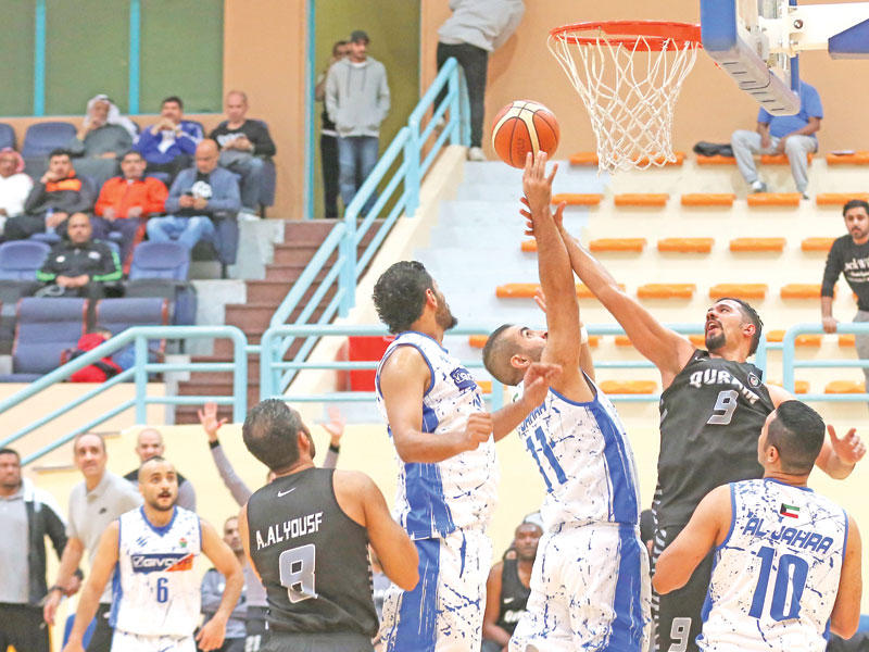 صراع تحت السلة بين الجهراء والقرين