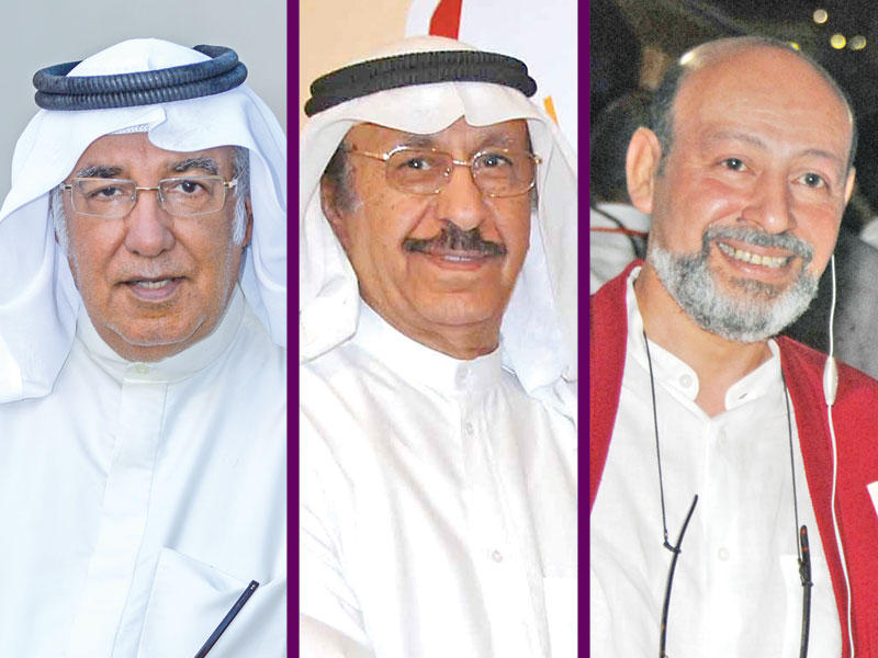 وليد الرجيب و عبداللطيف البناي و خالد الشايجي