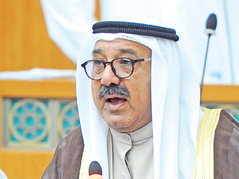 النائب الأول لرئيس مجلس الوزراء وزير الدفاع الشيخ ناصر الصباح