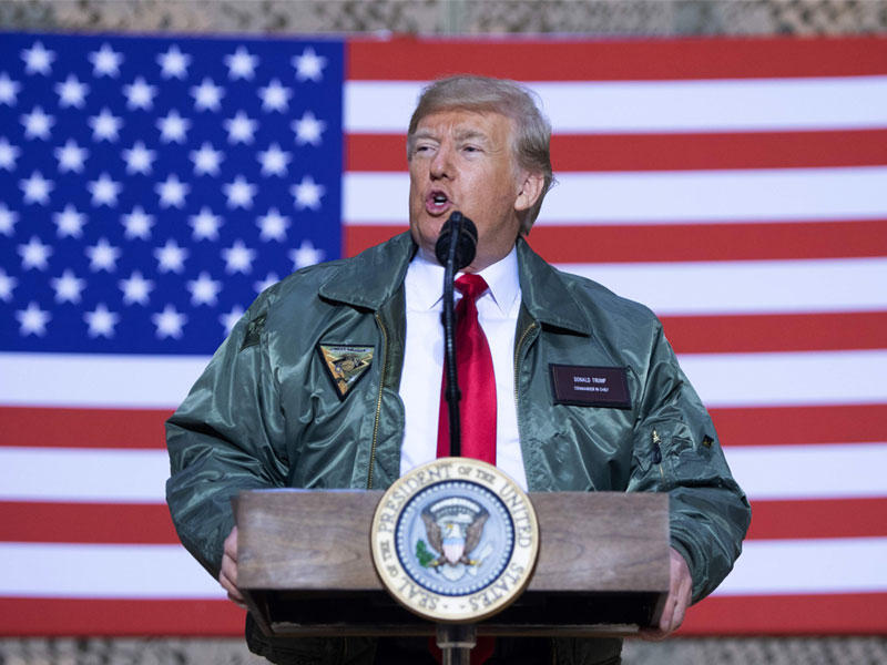  زيارة الرئيس الأميركي دونالد ترامب المفاجئة للعراق