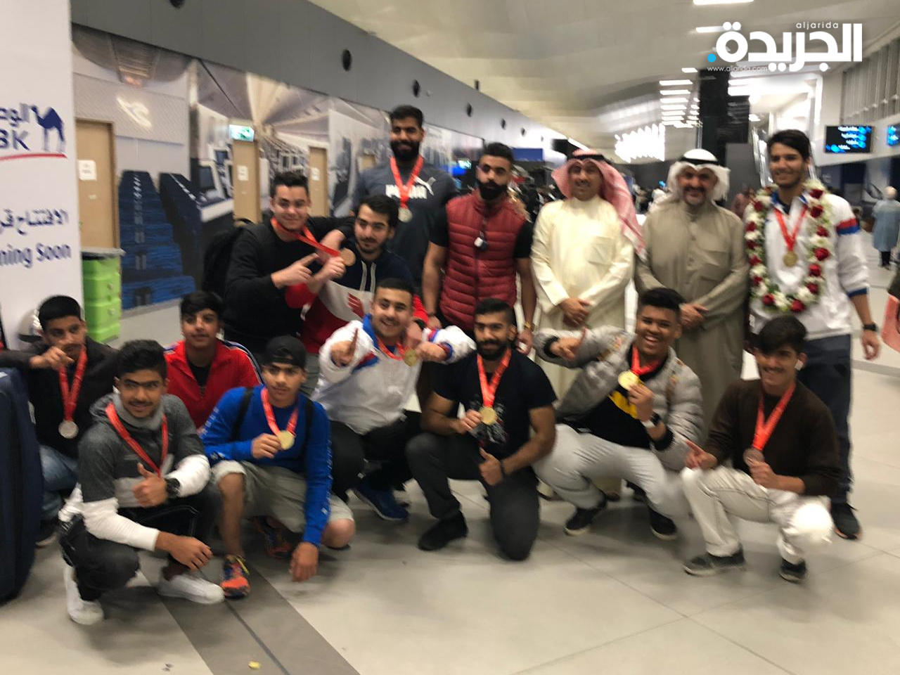 وفد نادي التضامن عقب عودته للبلاد