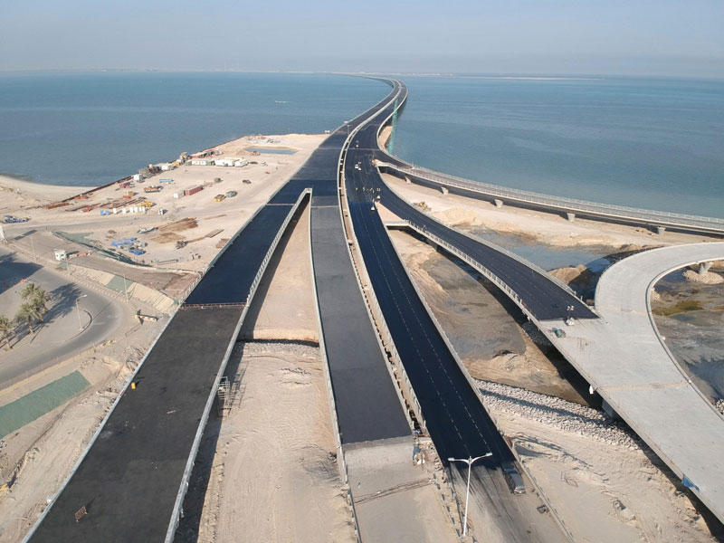 جسر جابر من أهم مشاريع التنمية