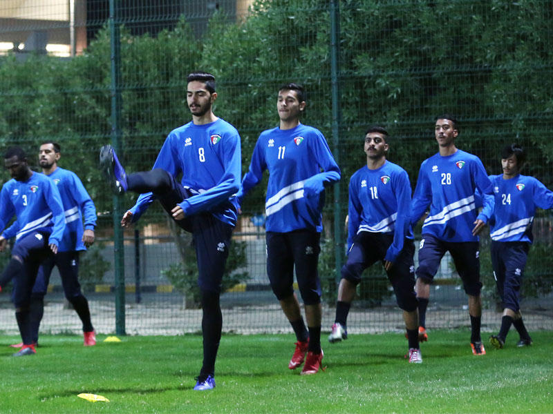 جانب من تدريب سابق للمنتخب الأولمبي