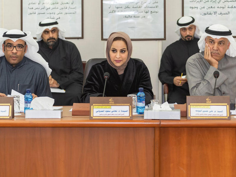 اليوحة والعدواني في اجتماع «الميزانيات» أمس