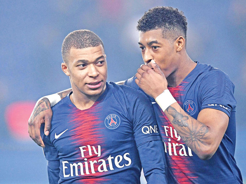 كيمبيمبي ومبابي نجما سان جرمان