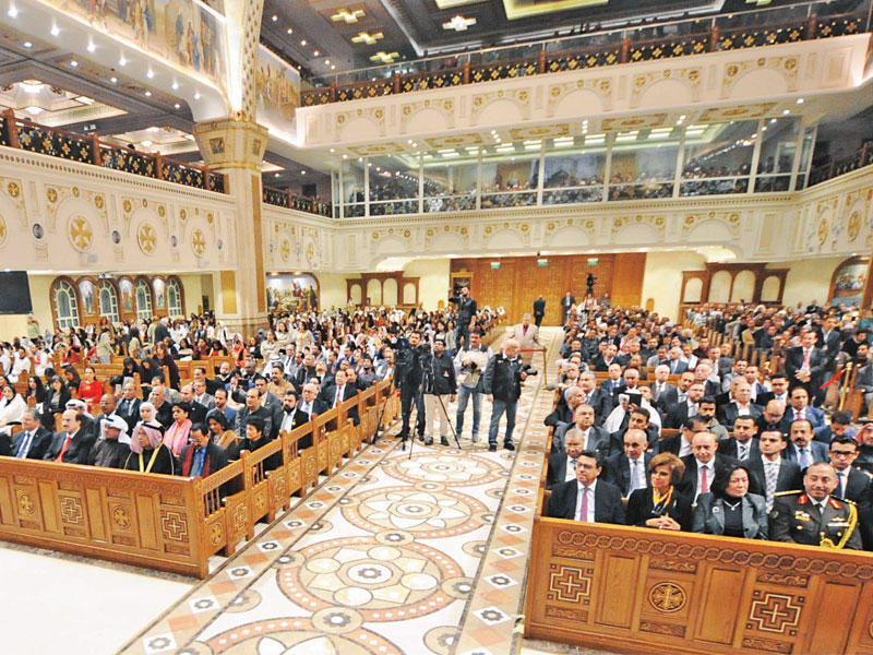 جانب من الحضور في قداس الميلاد