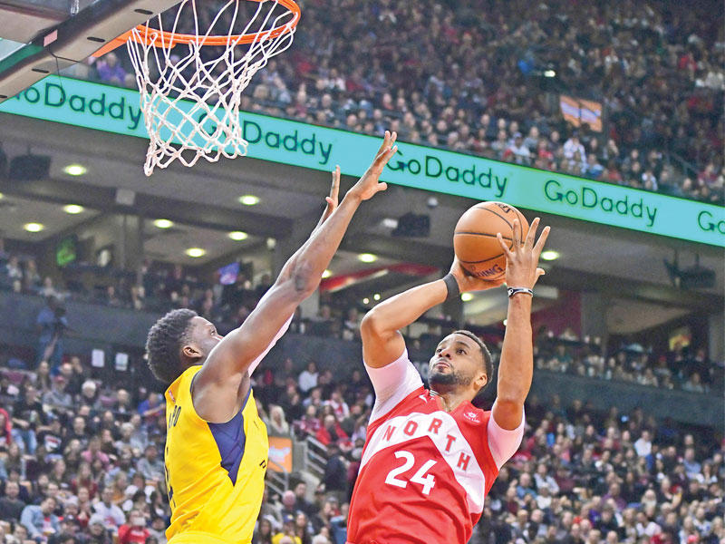 جانب من مباراة تورونتو وبيسيرز