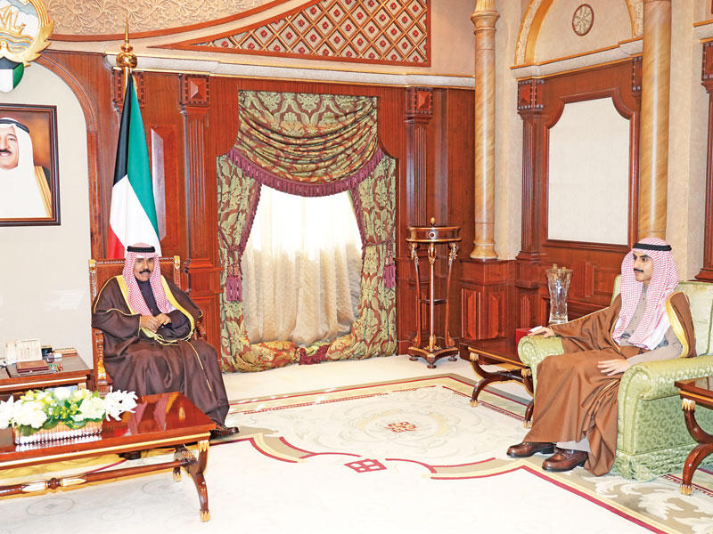 ولي العهد مستقبلاً ثامر الجابر أمس