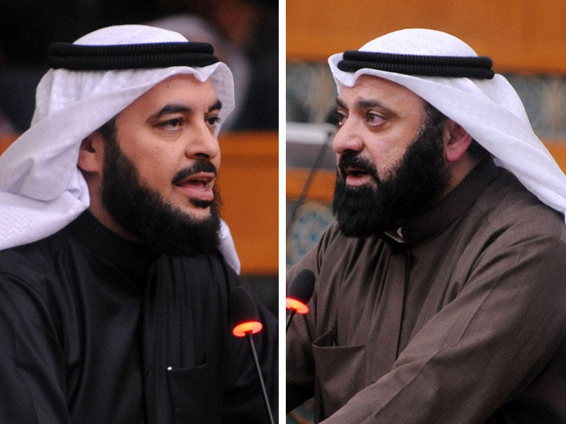 النائبين وليد الطبطبائي وجمعان الحربش
