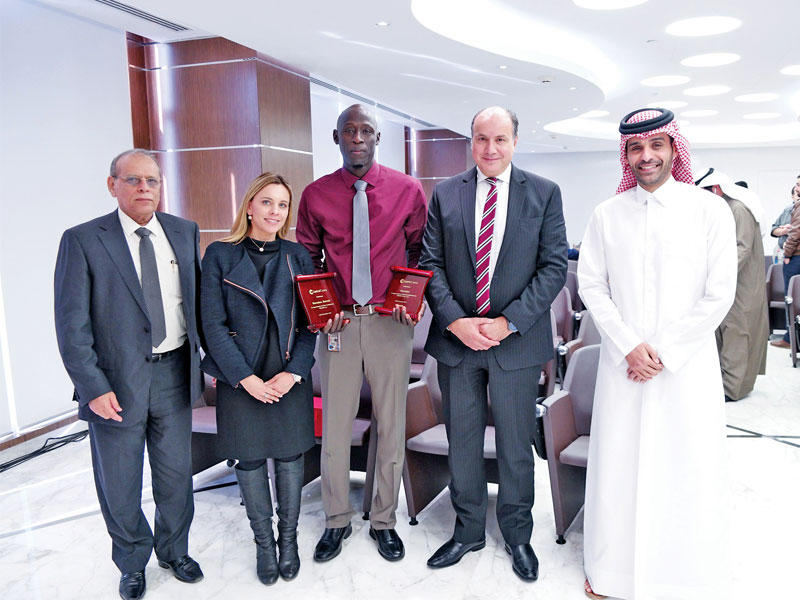 الشيخ محمد آل ثاني وفادي قعوار وأمادوا نديه وكارلين هولستر وسوريش دادلاني