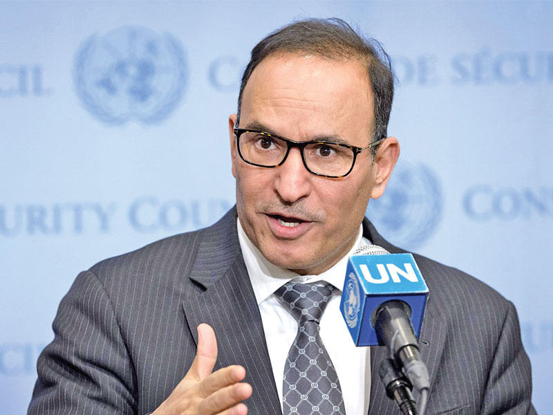 مندوب الكويت الدائم لدى الأمم المتحدة السفير منصور العتيبي