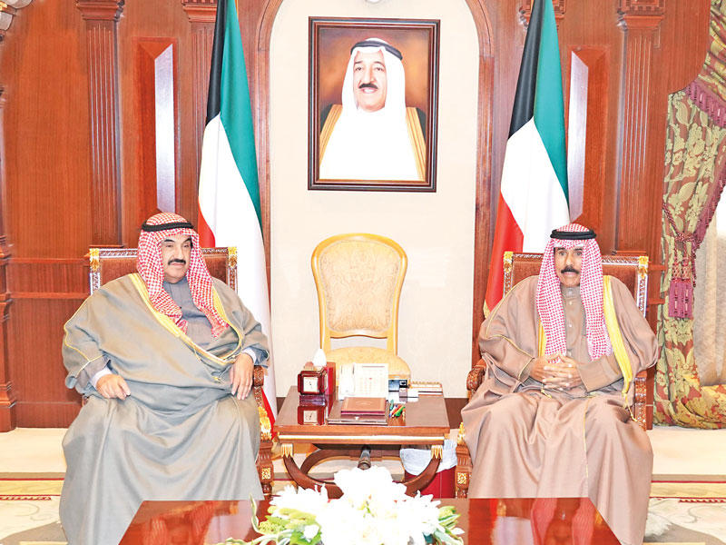 ولي العهد مستقبلاً ناصر المحمد أمس