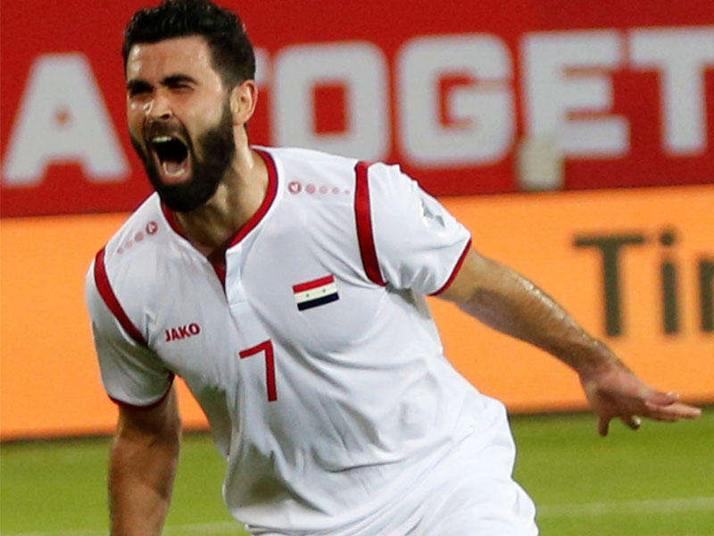 عمر خريبين لاعب المنتخب السوري