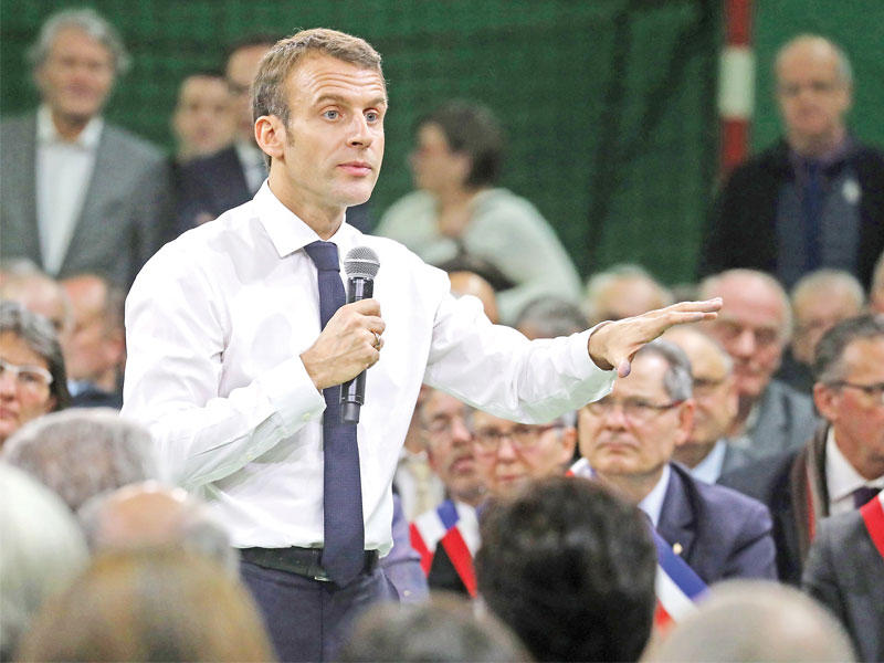 الرئيس الفرنسي إيمانويل ماكرون