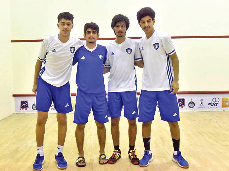 رباعي منتخب الكويت المغربي والعنزي وجاسم والشمري