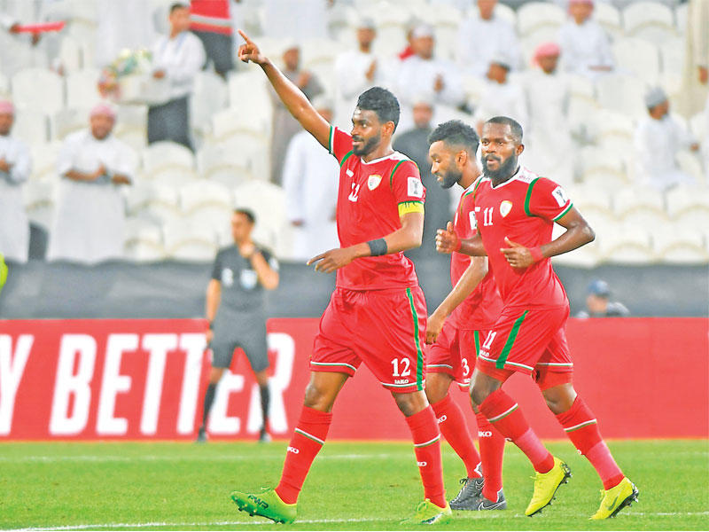 جانب من لقاء سابق للمنتخب العمانيn