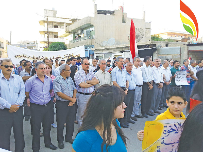 مظاهرات كردية في الشمال السوري تطالب بالحكم الذاتي