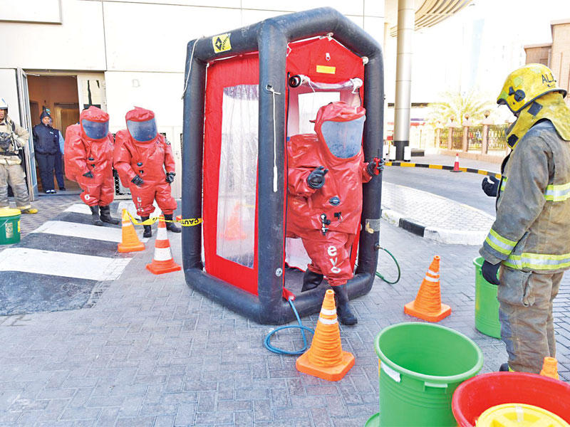 جانب من التمرين