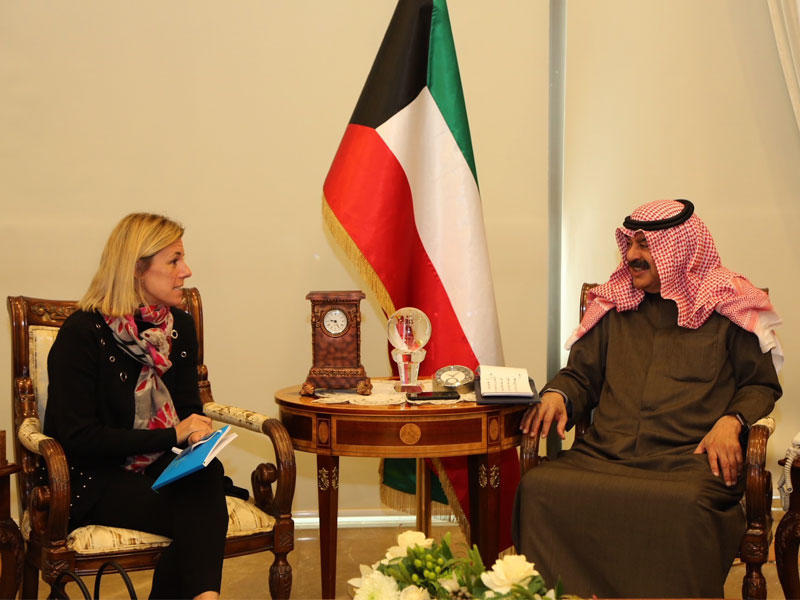 الجارالله والممثلة الخاصة لليونيسف في فلسطين