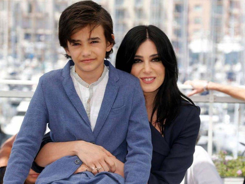 نادين لبكي وبطل فيلمها الطفل زين