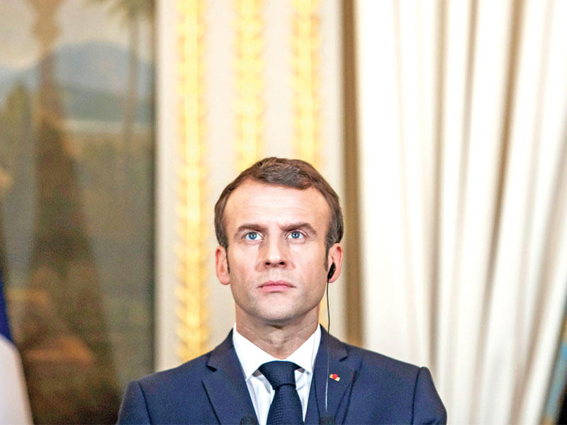 الرئيس إيمانويل ماكرون