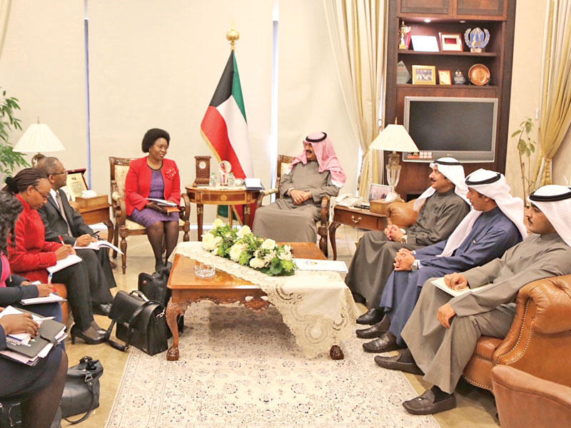 الجارالله مستقبلاً المسؤولة الكينية 