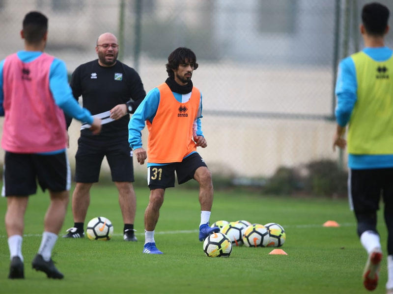 تدريب اليوم الأول للأخضر