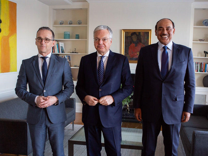 الشيخ صباح خالد الحمد الصباح نائب رئيس مجلس الوزراء وزير الخارجية يشارك في غداء عمل دعا إليه نظيره البلجيكي بنيويورك