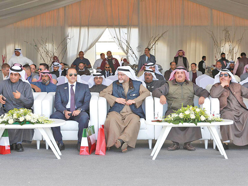 الجلاوي خلال احتفال «الجمارك» برفع العلم