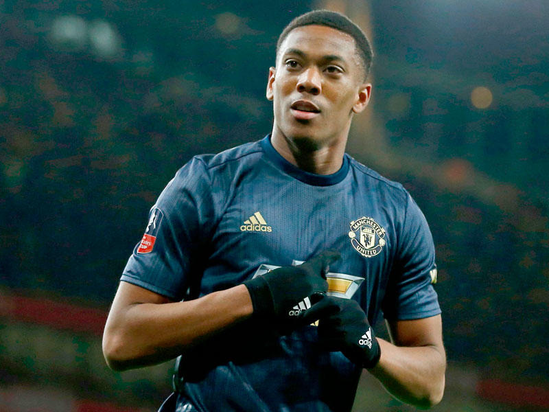 اللاعب الفرنسي أنتوني مارسيال