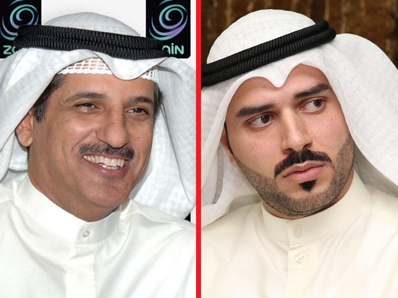 أمين السر العام لنادي القرين عبدالكريم الشحومي و رئيس نادي كاظمة أسعد البنوان