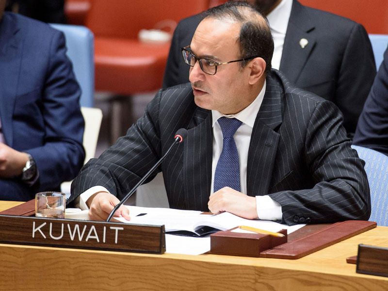 مندوب الكويت الدائم لدى الأمم المتحدة السفير منصور العتيبي