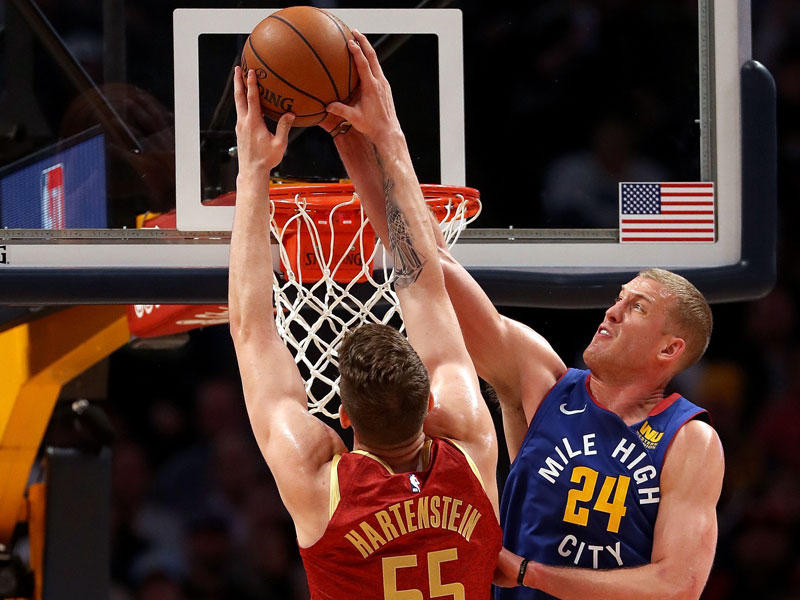 جانب من مباراة ناغتس وروكتس