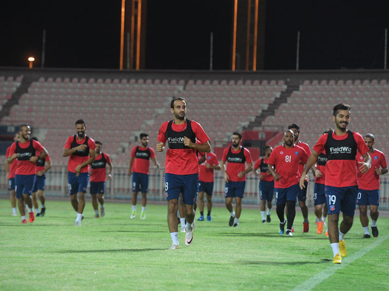 جانب من تدريب سابق لفريق الكويت