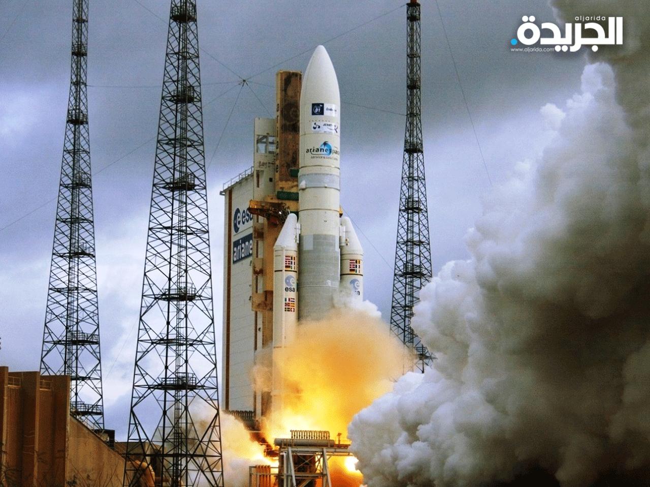 لحظة إطلاق الصاروخ «أريان 5»