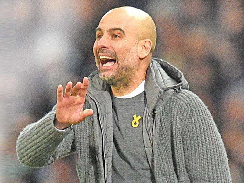 مدرب مانشستر سيتي بيب غوارديولا